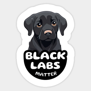 Black Labs Matter Sticker